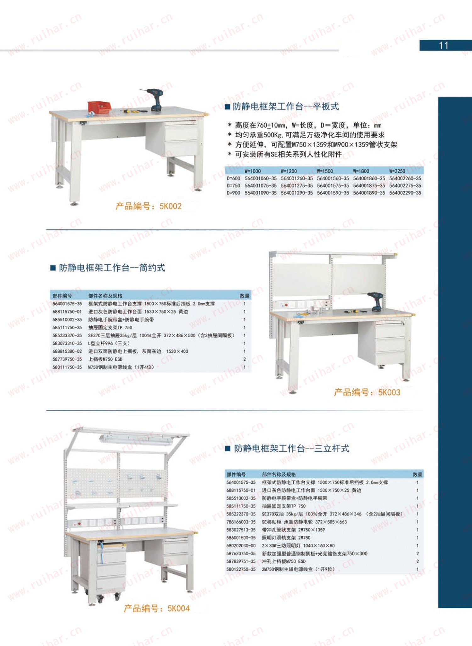 防靜電框架工作臺(tái)（含雙抽），SEG-07-A，SEG-07-B，SEG-07-C，SEG-07-D，森億