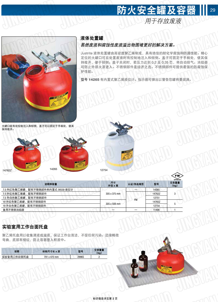 JUSTRITE，美國杰斯瑞特，justriteI型安全罐,柴油汽油存放罐，酒精松香水安全存儲罐，防火安全罐，防爆安全罐